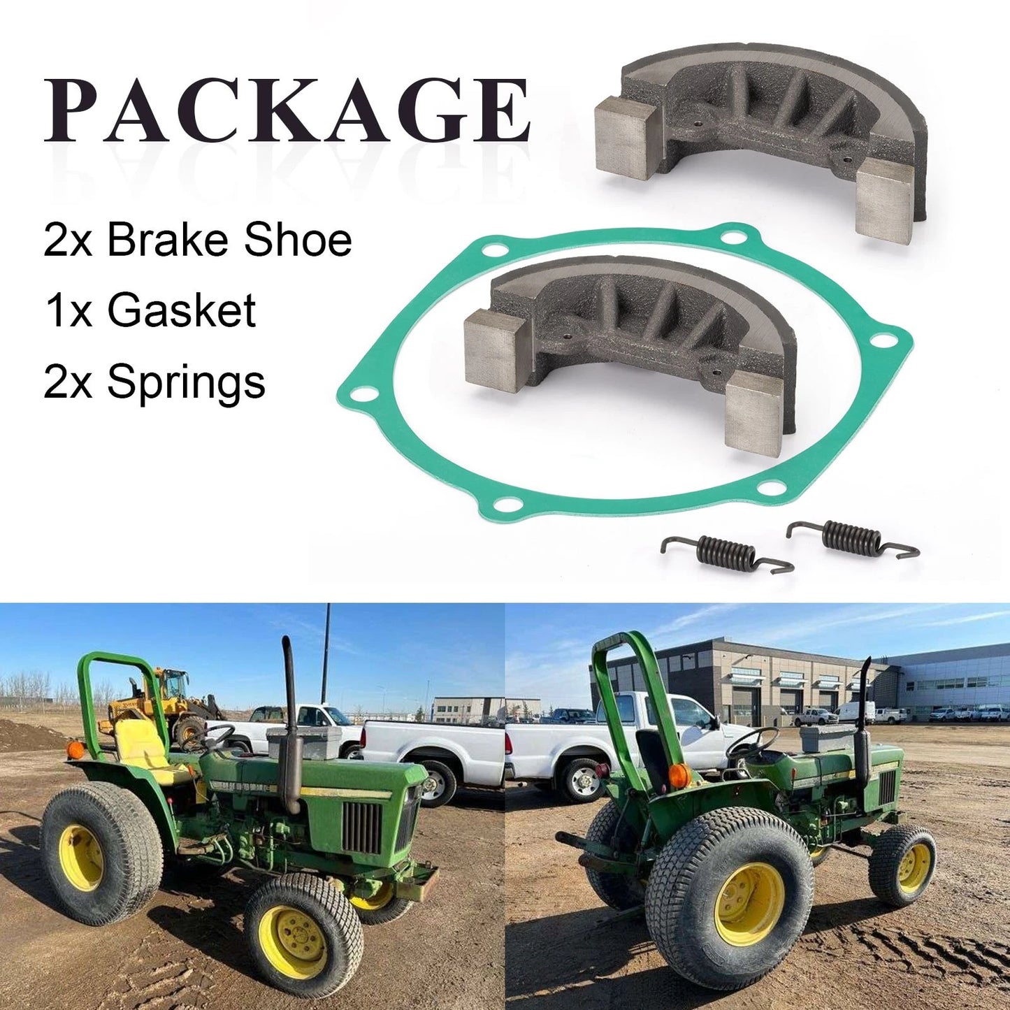 Brake Shoes with Gasket for John Deere 750/770/790/3005 Tractor