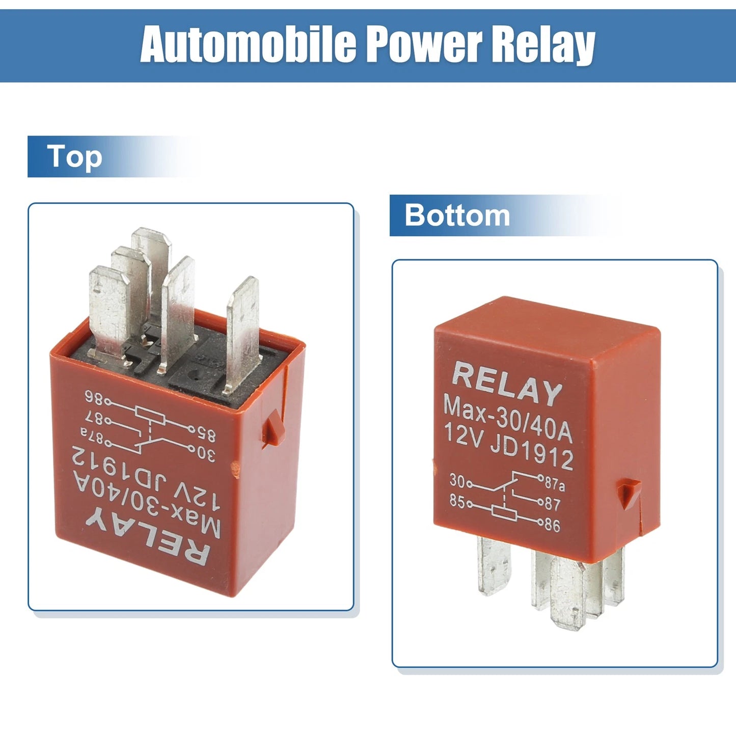 5 Pin Solenoid Relay 12V 40A for Toyota Echo (2000)