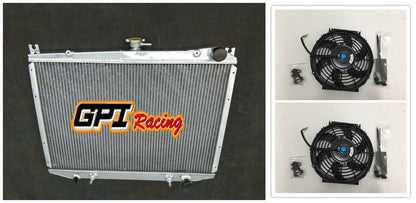Alloy Radiator + Fan for 1986-1997 Nissan D21 Pathfinder Pickup (1986-1997)