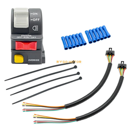 Left Handlebar Switch & Pigtail Harness for Polaris Trail Blazer 250 400
