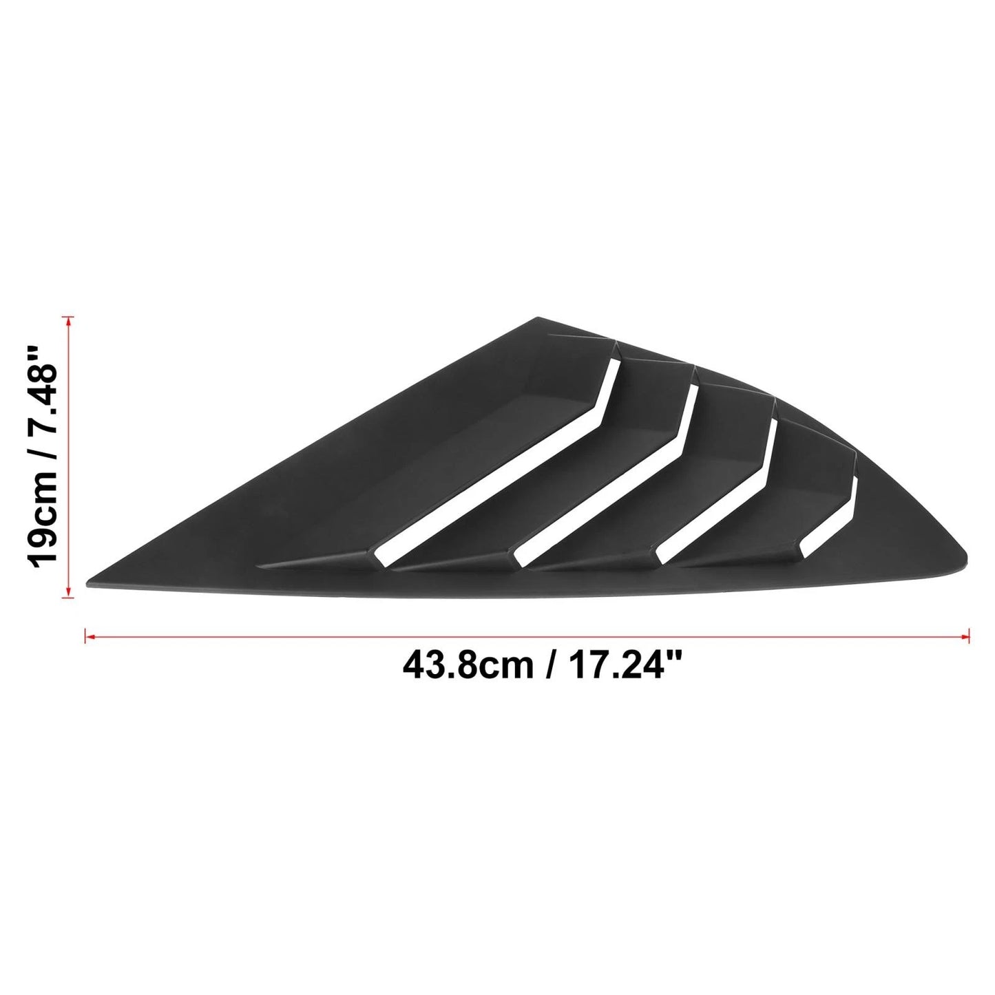 Car Rear Side Window Louvers Covers for Ford Mondeo Fusion (2013-2021)