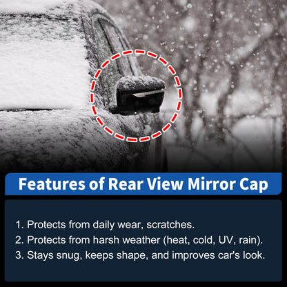 Left Car Mirror Cover for Toyota RAV4 2019-2025, Replacement Cap