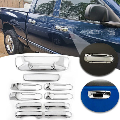 Chrome 4 Door Handle & Tailgate Covers for 2002-2008 Dodge Ram 1500 2500 3500