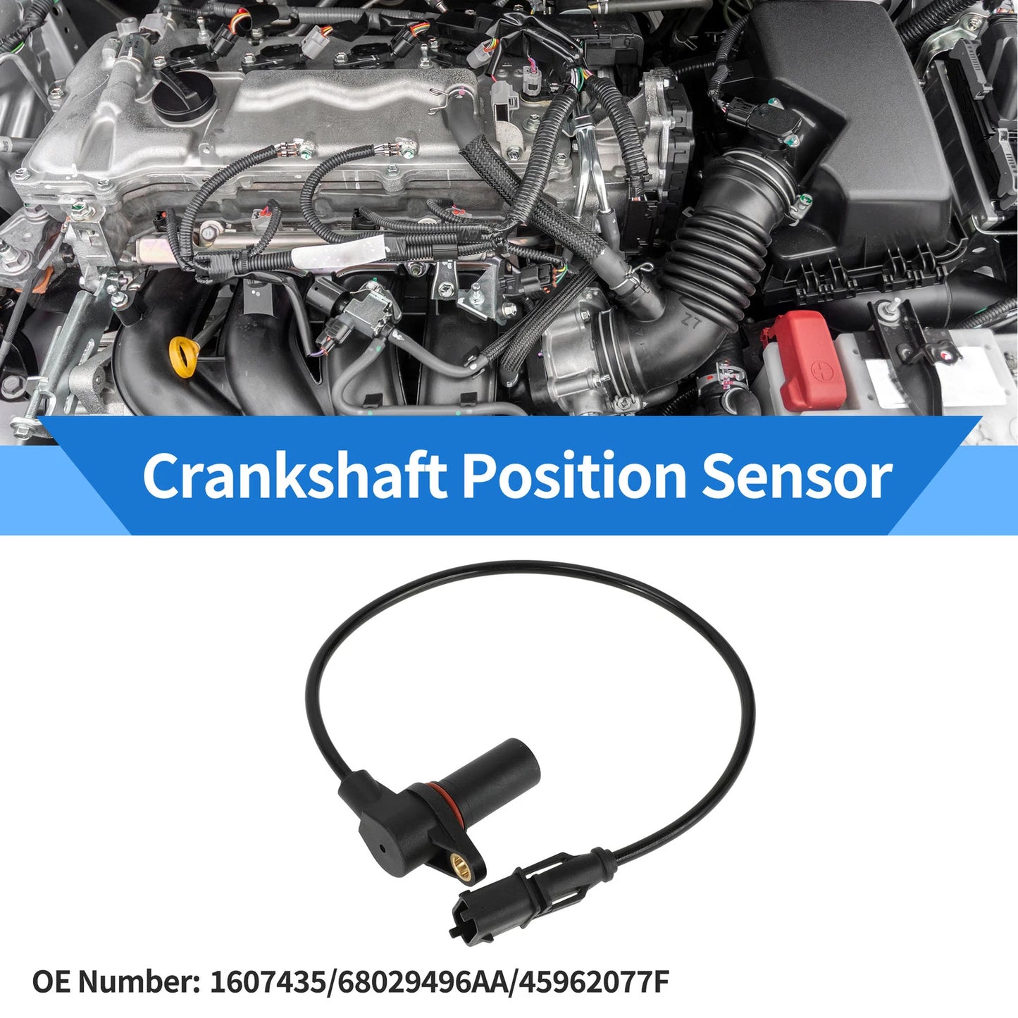 Crankshaft Position Sensor for Jeep Wrangler 2.8 CRD (2007-2010)