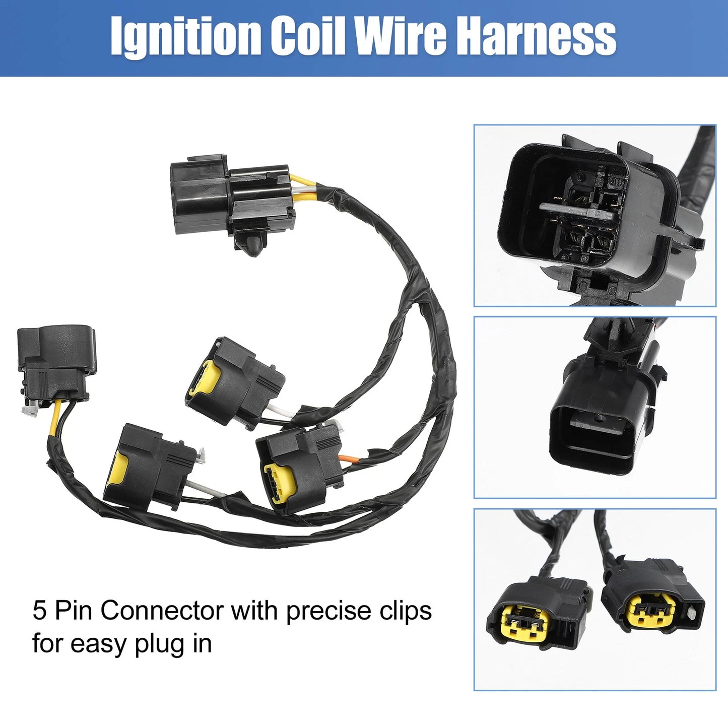 Ignition Coil Wire Harness for Kia Rio, Soul & Hyundai Veloster (2011-2019)