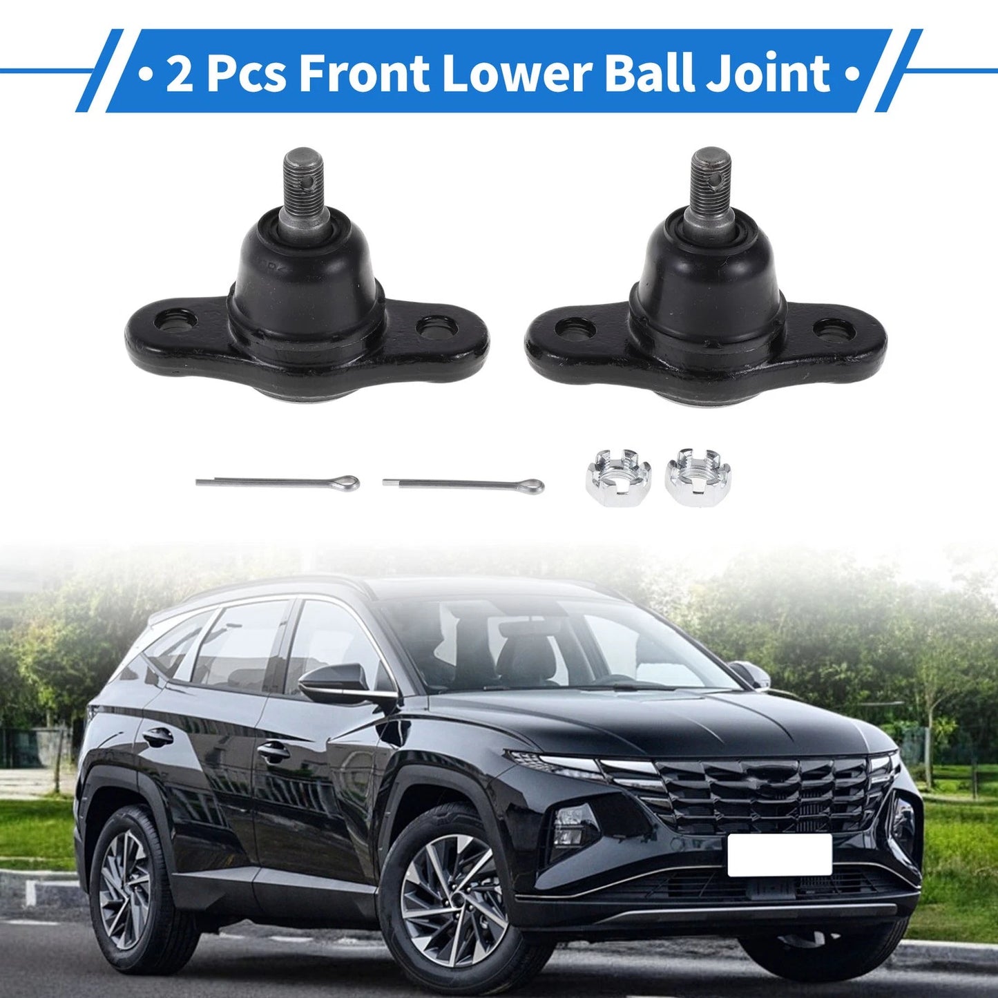2 x Front Lower Ball Joints for Hyundai Elantra (2005-2011)