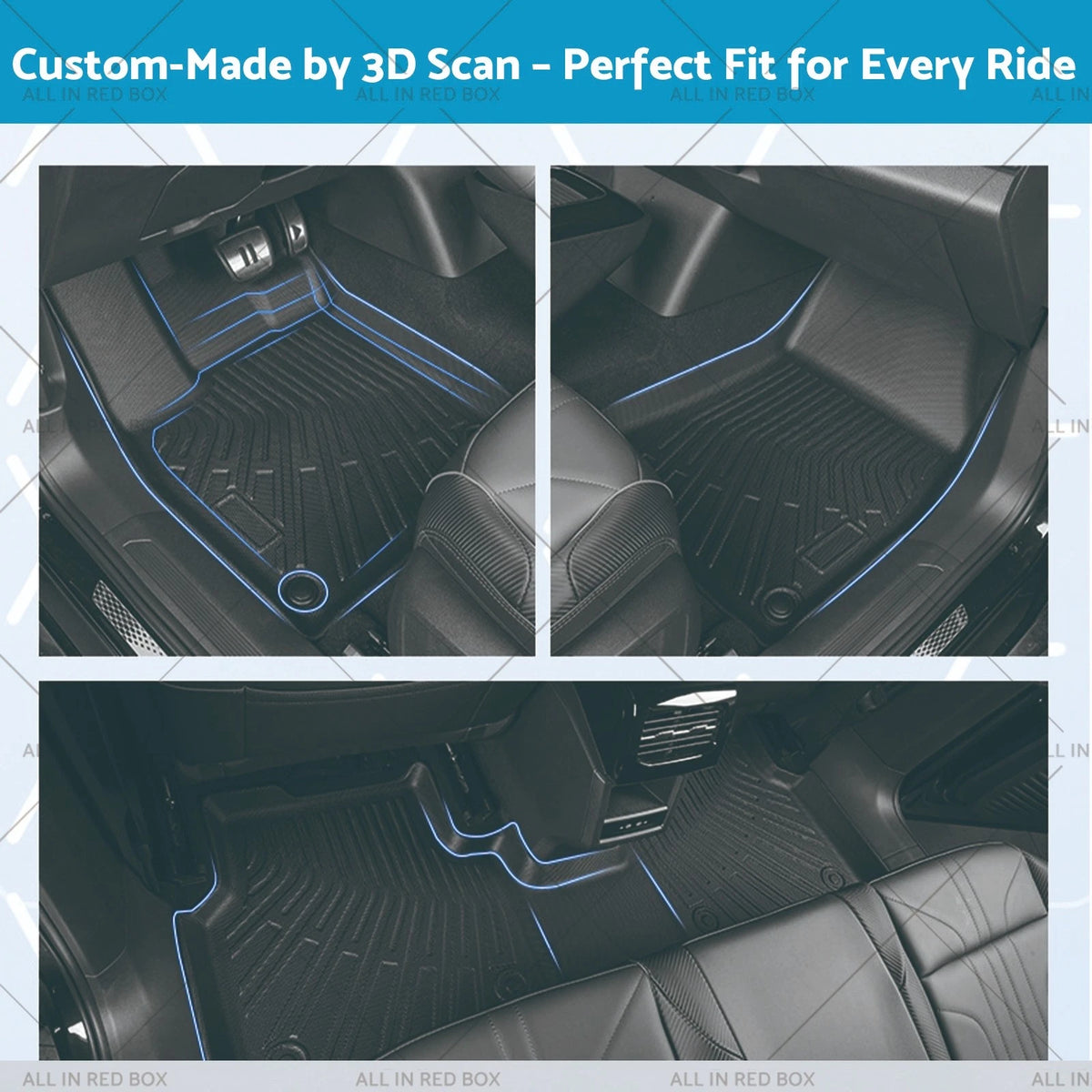 TPE Heavy Duty 3D Floor Liners for BYD Shark 6 (2024+) Waterproof Mats