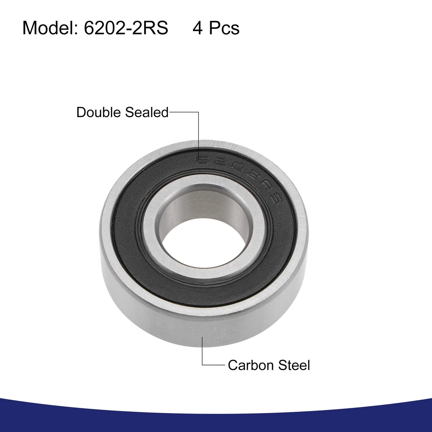 Deep Groove Ball Bearings Z2 Double Sealed Carbon Steel for Make Model