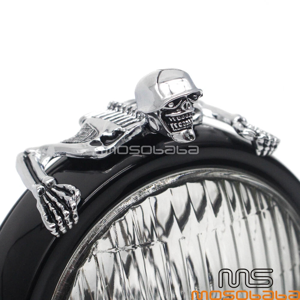 4" 4-1/2" 5-3/4" Headlight Visors & Fender Ornaments for Harley