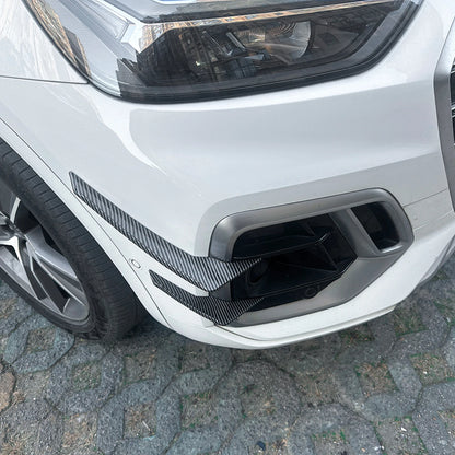 4 x Carbon Look Front Side Air Vent Trims for Audi Q5 FY Sline (2020-2024)