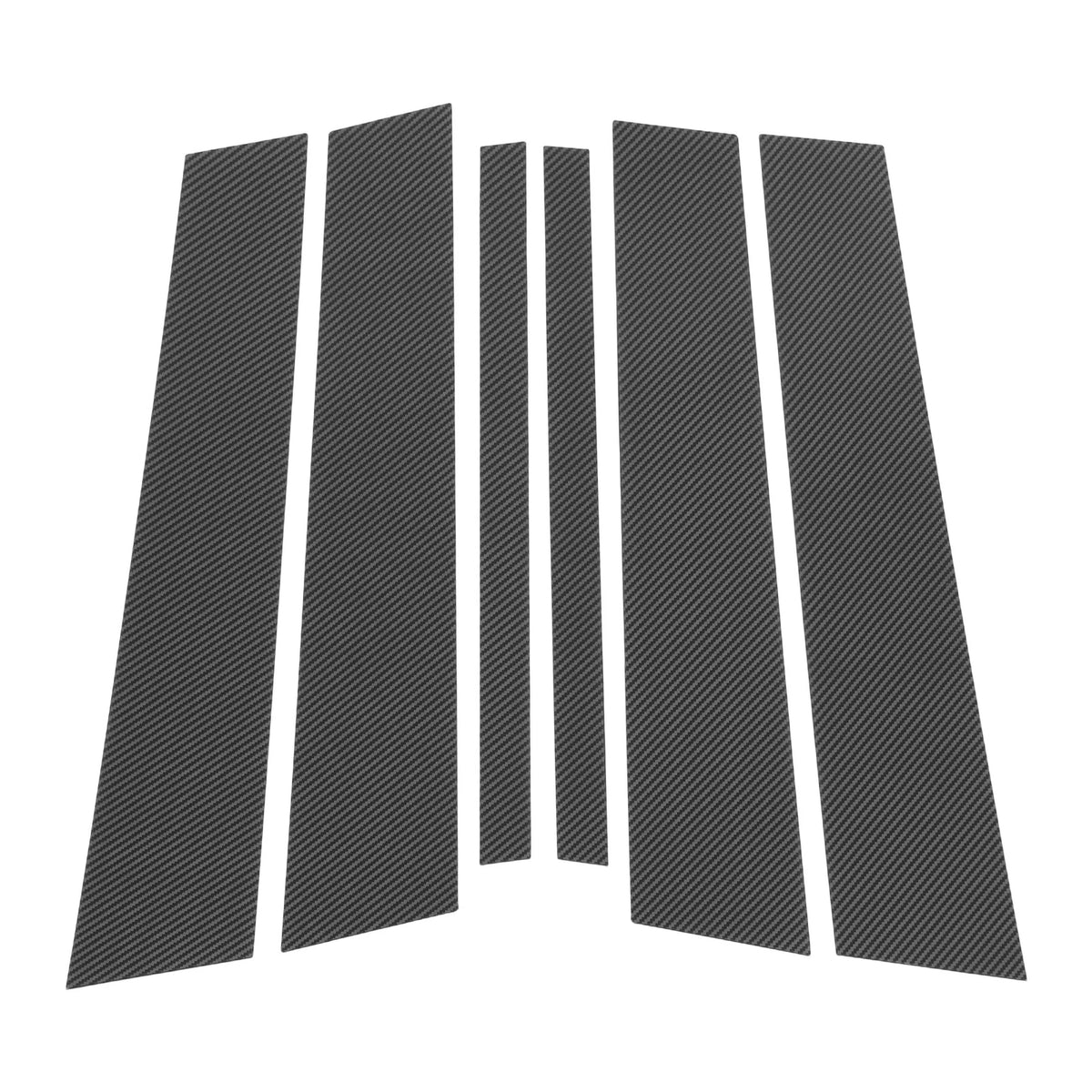 6 x Door Pillar Window Trim Carbon Fiber for BMW X1 (2009-2015)