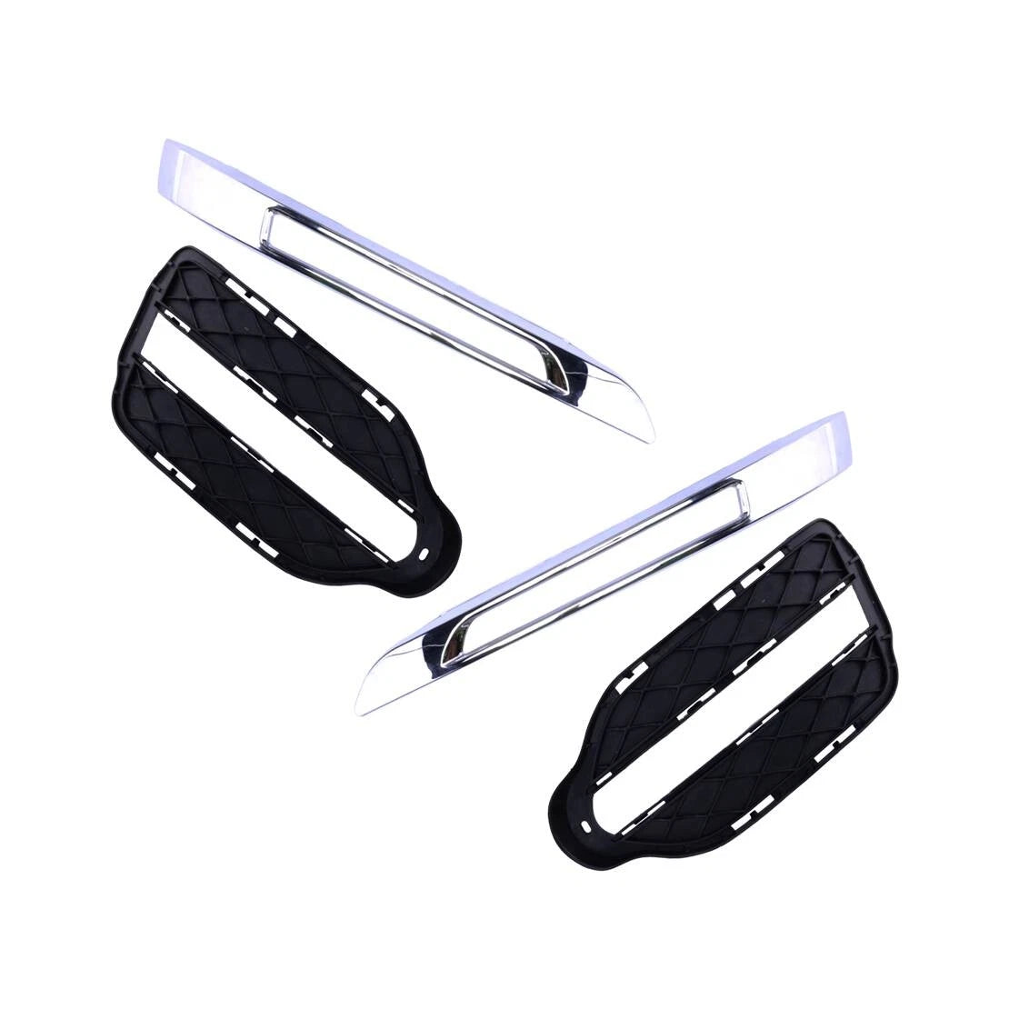 L&R Fog Light Grills & Bezels for Benz X204 GLK250 GLK350 (2013-2015)