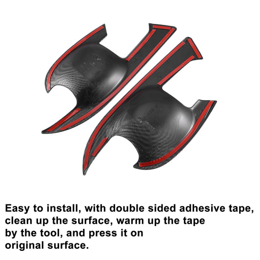 4 x Car Exterior Door Handle Bowl Cover Trim for Toyota RAV4 (2019-2023)