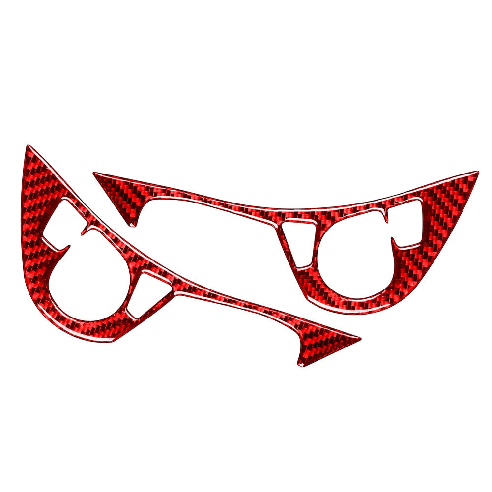Steering Wheel Button Cover for Honda Accord 2013-2017 Carbon Fiber Red