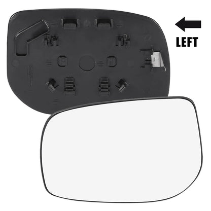Left Side Rear View Mirror Glass Black with Backing Plate 159g for Toyota Yaris