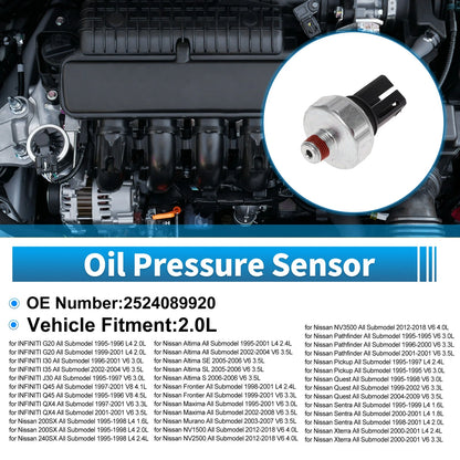 Engine Oil Pressure Sensor for INFINITI G20 All Submodels L4 2.0L