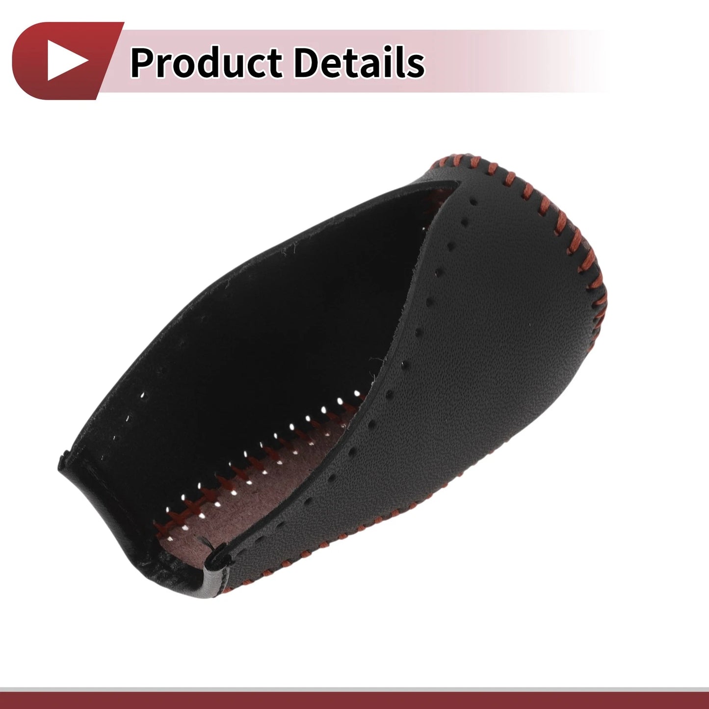 Gear Shift Knob Cover for Toyota Corolla Brown Faux Leather (2014-2019)