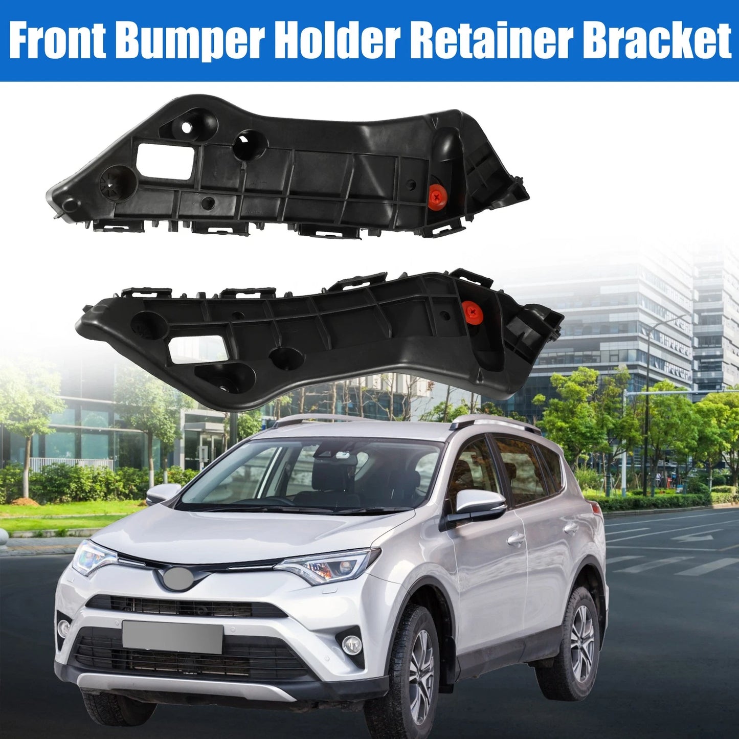 Left & Right Front Bumper Cover Support Rails for Toyota RAV4 (2019-2023)