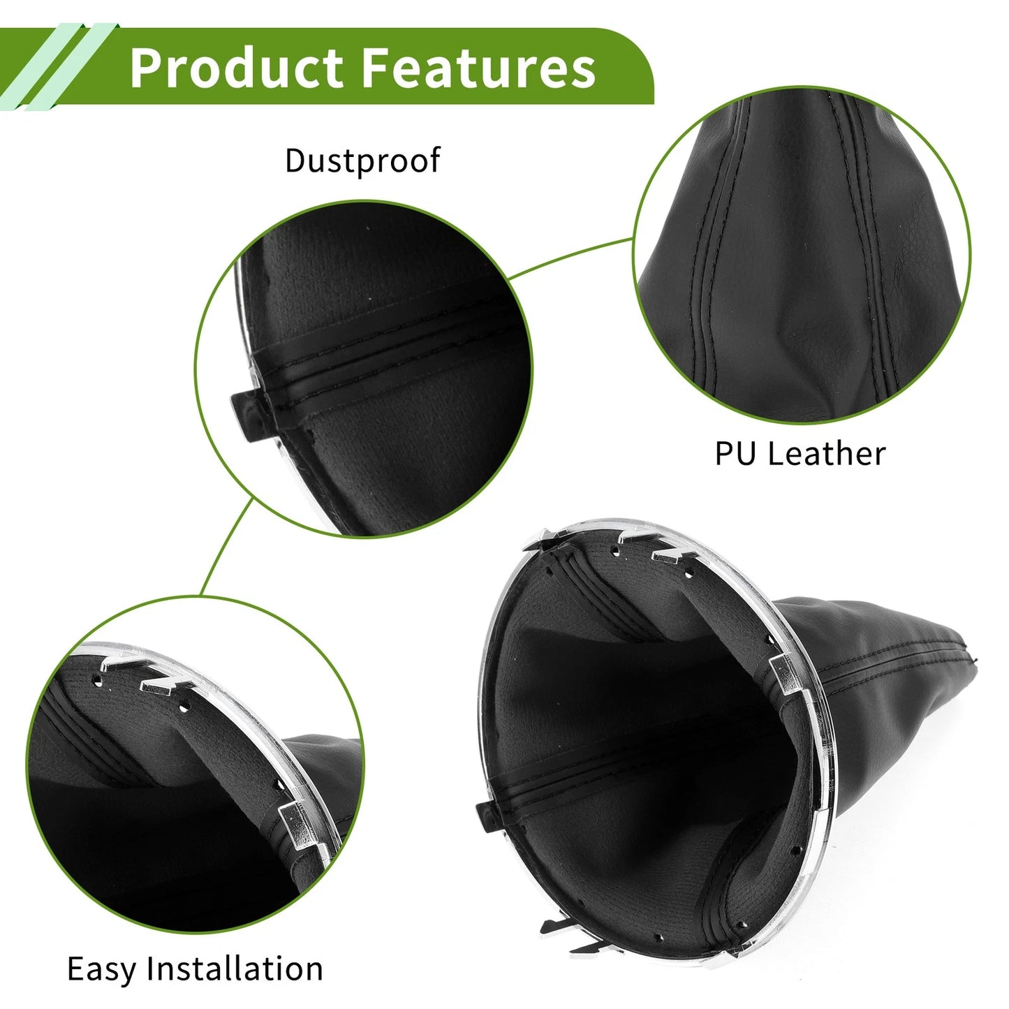 Chrome Silver Tone Gear Shift Stick Gaiter for Suzuki Swift (2005-2010)