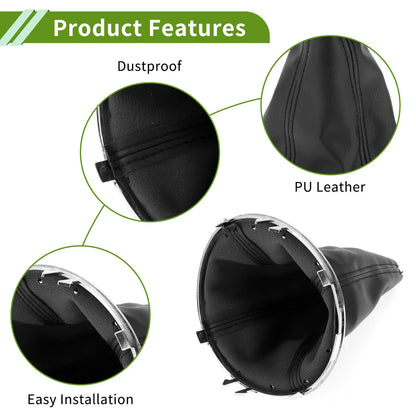 Chrome Silver Tone Gear Shift Stick Gaiter for Suzuki Swift (2005-2010)