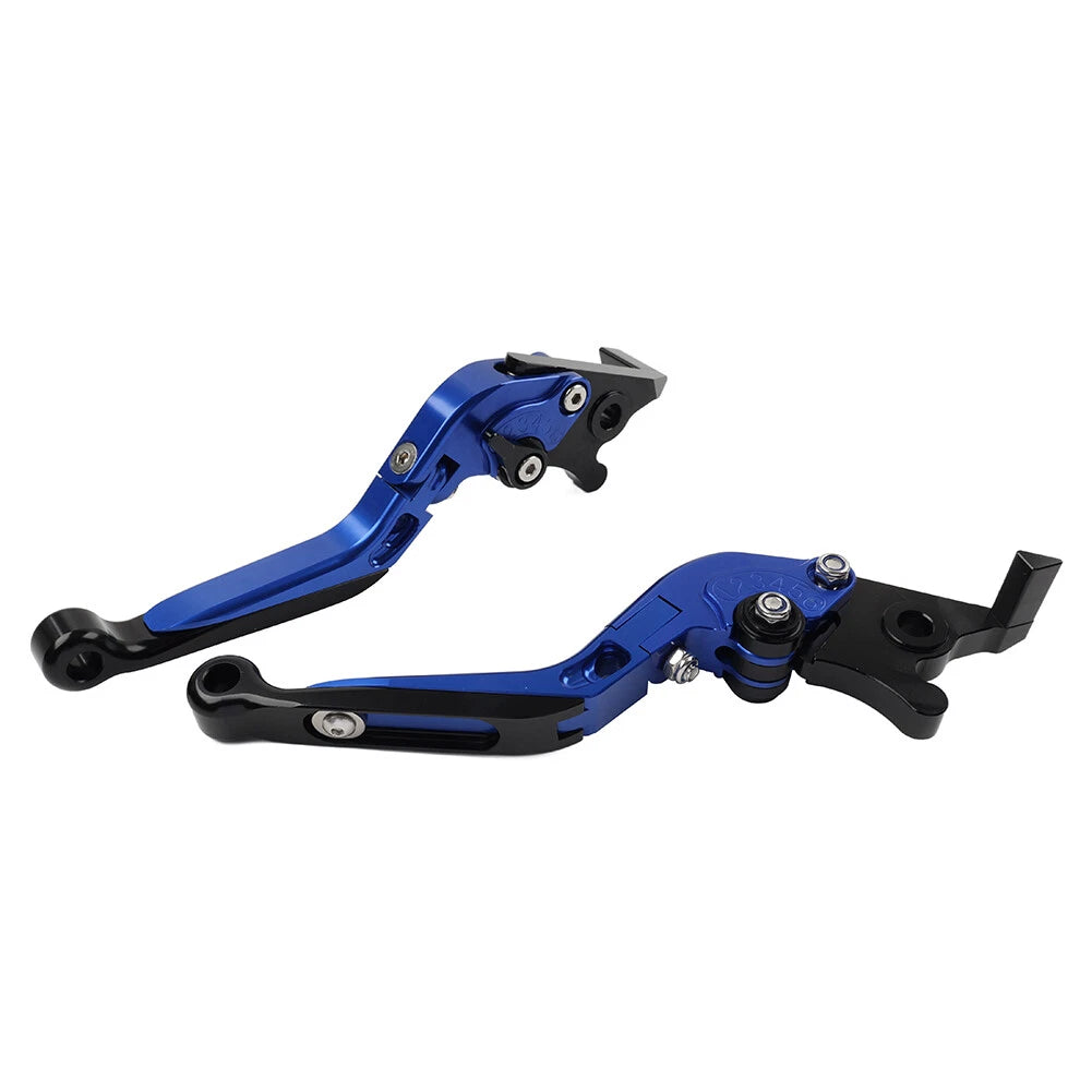 Blue Extendable Brake Clutch Levers for Aprilia Tuono V4 1100RR (2017-2021)
