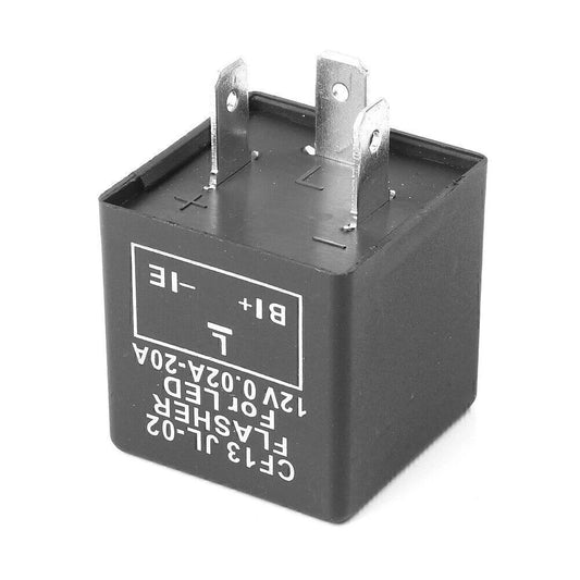 12V 3 Pin Adjustable Speed LED Flasher Relay for Car - CF13 JL-02 (2010-2023)