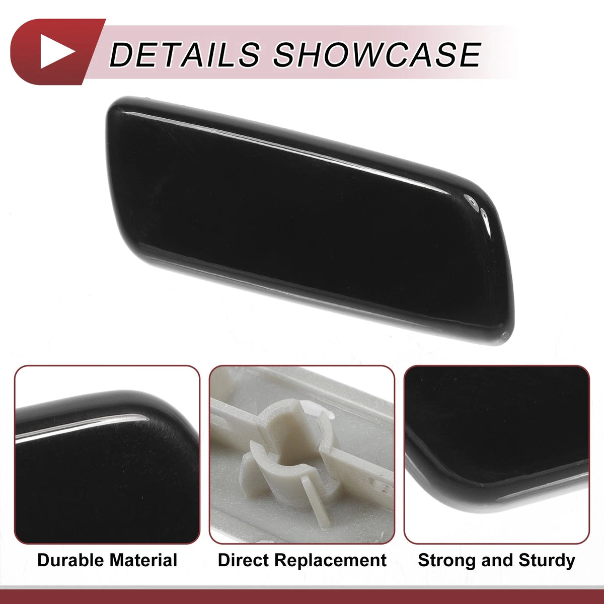 Front Right Washer Nozzle Cover for Lexus RX350 (2010-2013) Black 1 x Cap