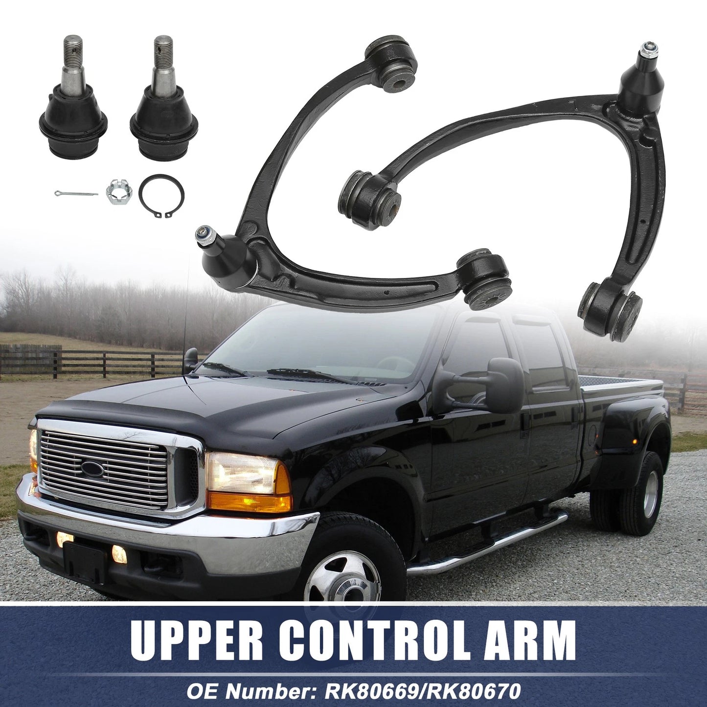 4 x Front Lower Upper Control Arm Ball Joint for Chevrolet Avalanche