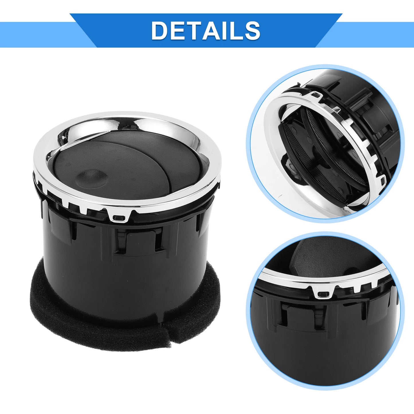 A/C Outlet Air Vent Panel for Ford Fusion 2006-2009 Black Silver Tone