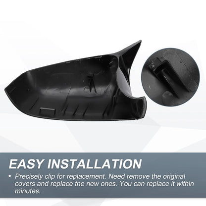 Rearview Mirror Cover Cap Gloss Black for BMW E63 5 Series