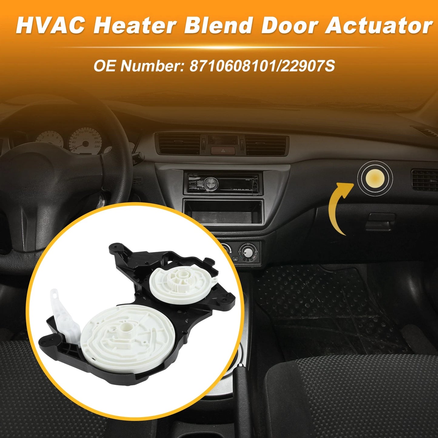Actuator HVAC Heater Blend Door for Toyota Sienna (2011–2020)