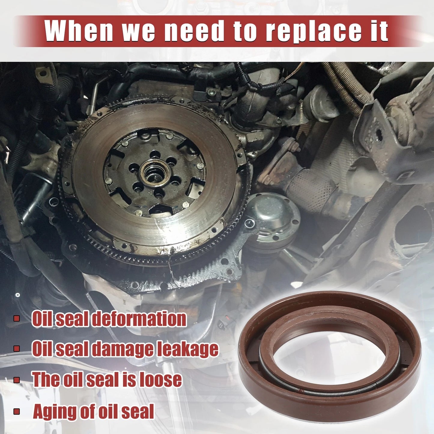 2 x Crankshaft Seal for Lexus IS 300 (2002-2005)