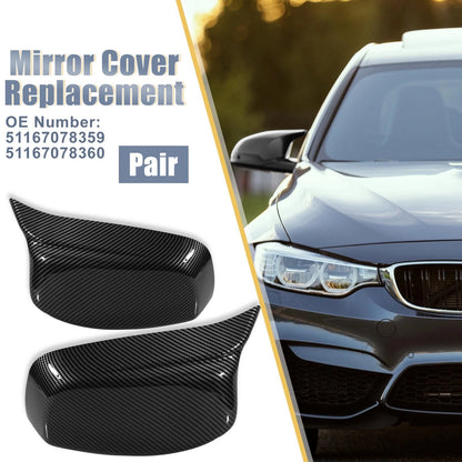 Carbon Fiber Rear View Mirror Covers for BMW E60 E61 E63 E64 (2007-2010)