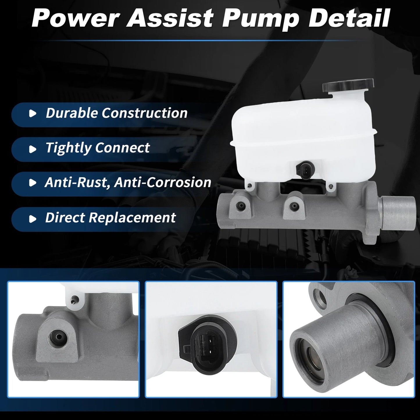 Brake Master Cylinder with Reservoir for Chevy Silverado 1500