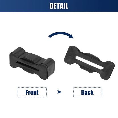 1 x Pair Latch Bumpers for Chevrolet S10 GMC Sonoma 15726082 Rubber Black