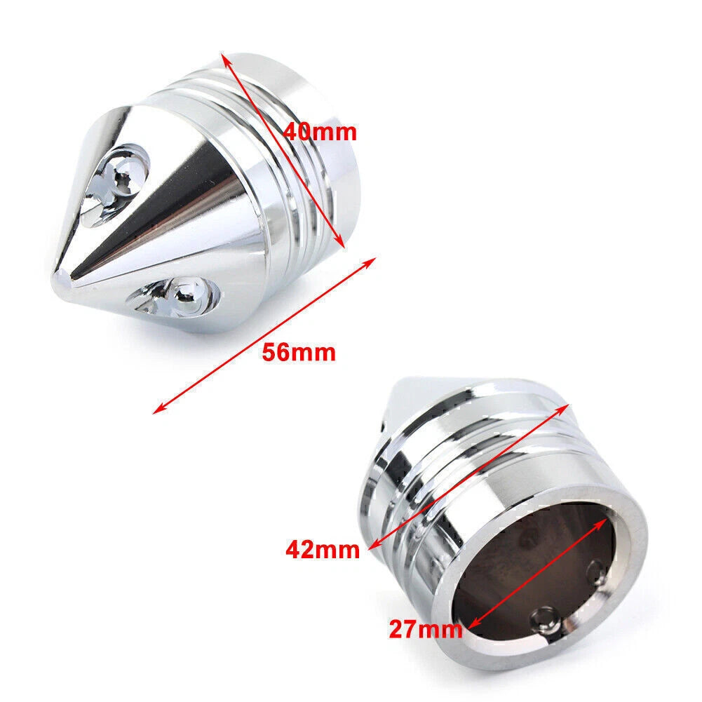 CNC Thick Cut Front Axle Cap Nut Cover for Harley Electra Glide Sportster