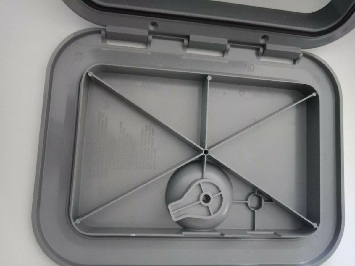 Access Hatch for Caravan Boat Locker Grey 375x280 EUROPA Made in Italy