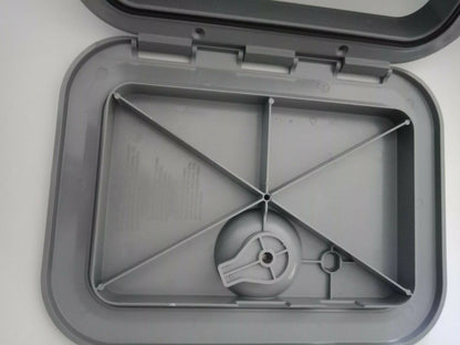 Access Hatch for Caravan Boat Locker Grey 375x280 EUROPA Made in Italy