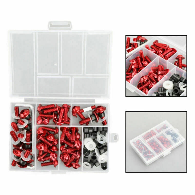 Fairing Screws Set for AH (158) - M5/M6 Red (2020-2023)