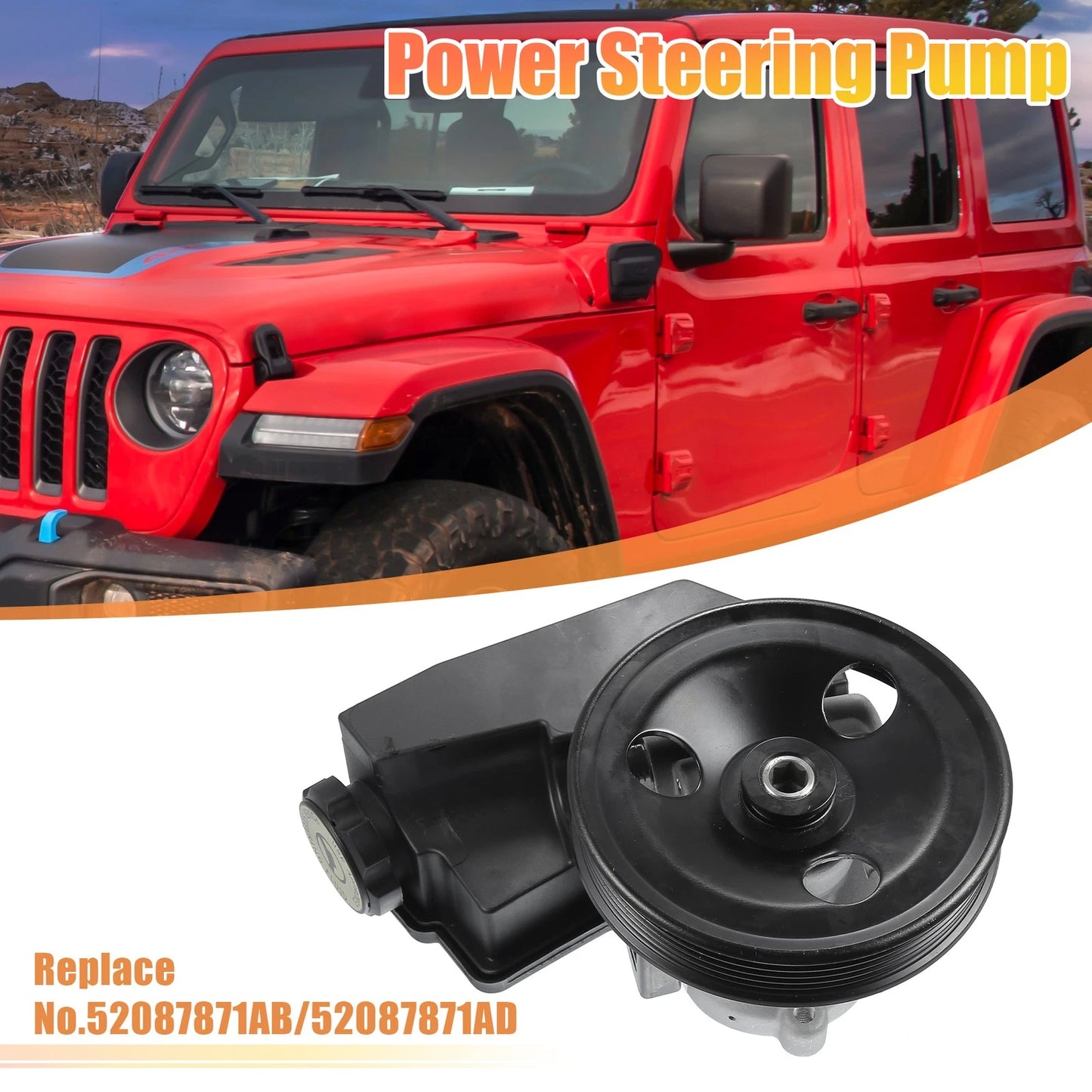 Power Steering Pump for Jeep Wrangler 4.0L (1997-2003)