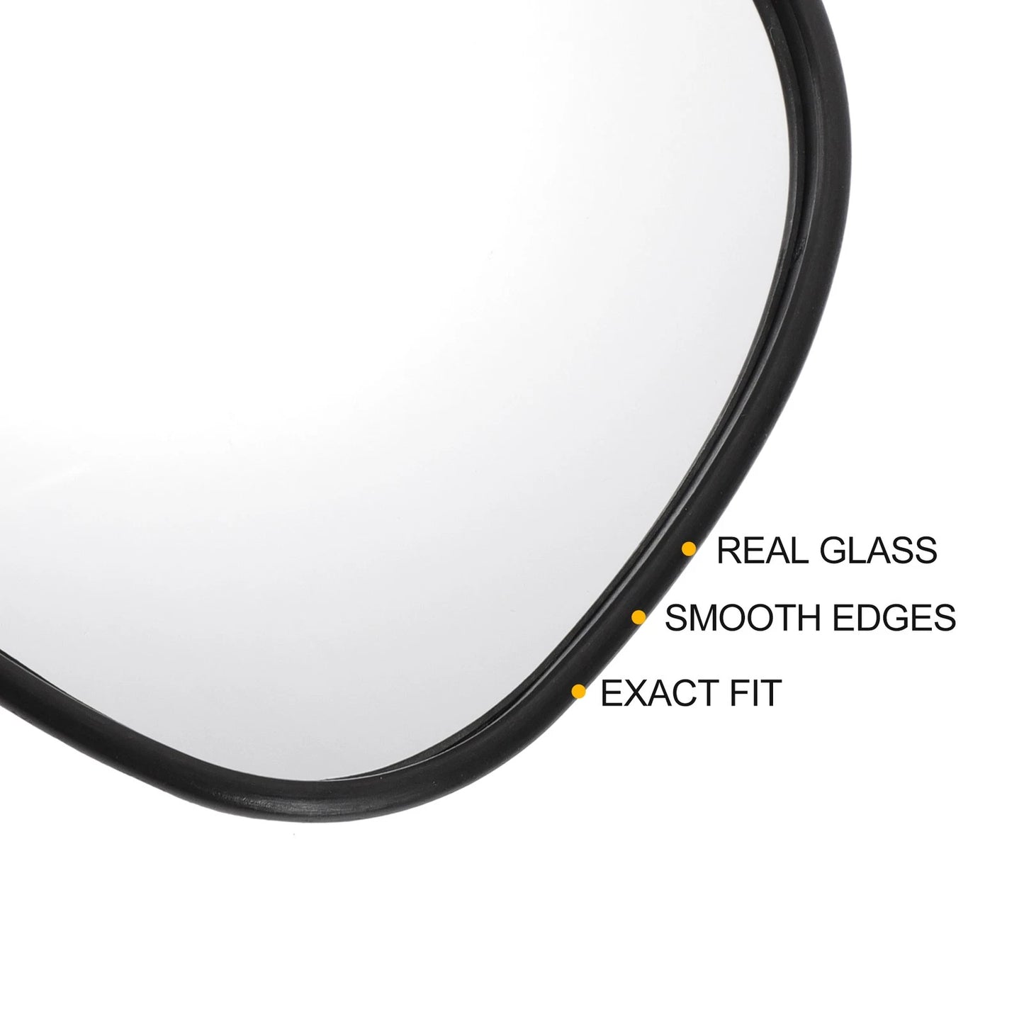 Right Side Heated White Mirror Glass for Toyota RAV4 (1994-2000)