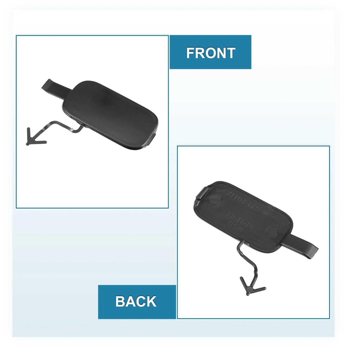 Front Right Bumper Tow Hook Cover for Honda HR-V (2016-2018)
