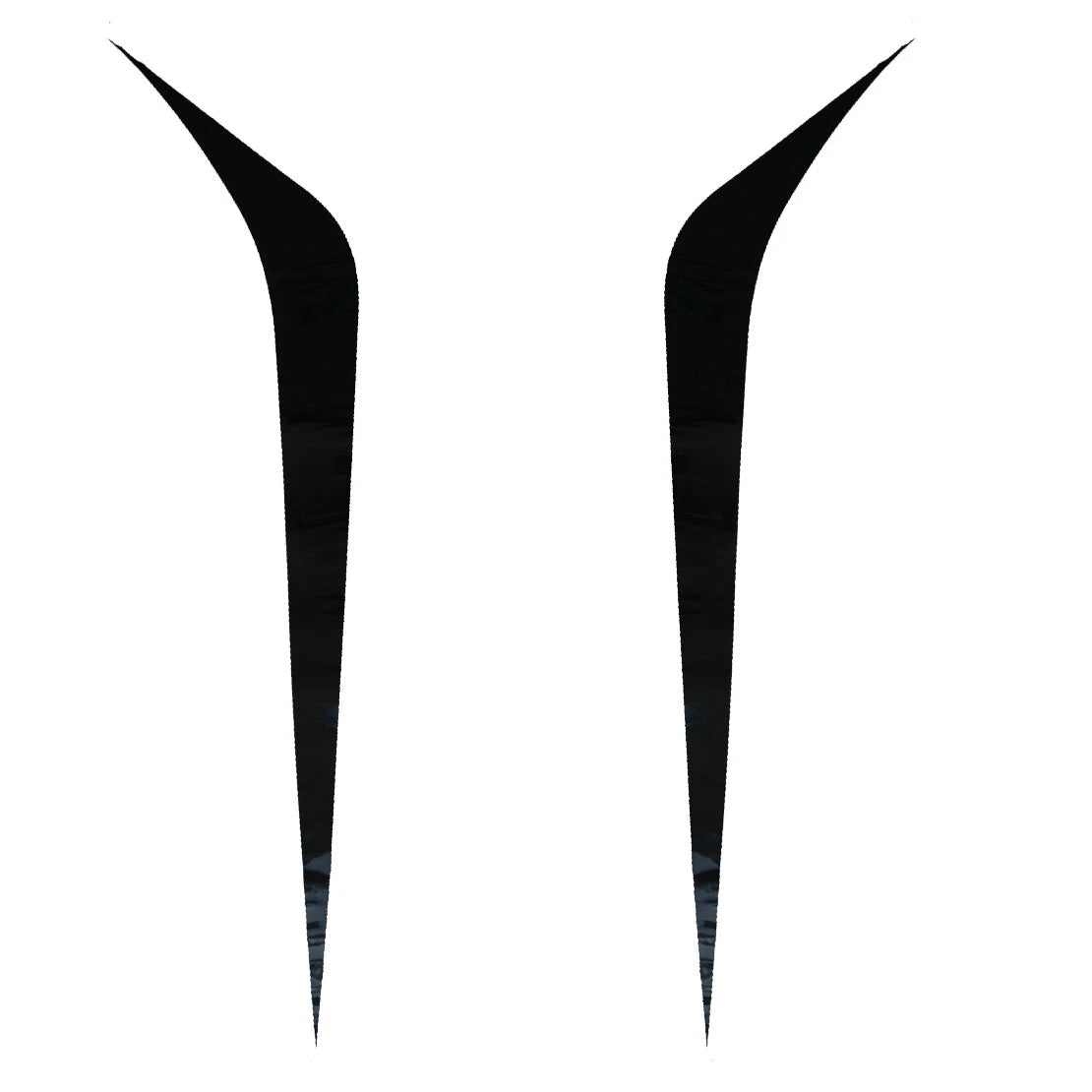 Black Rally Racing Sports Stripes Decal Sticker Wrap for Car Hood Roof Trunk