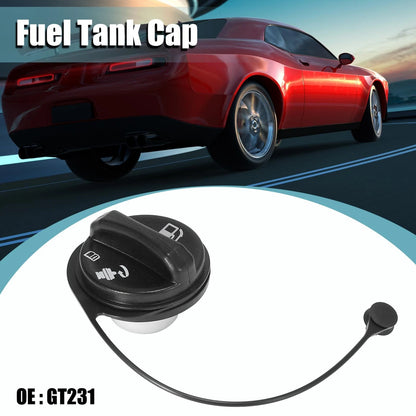Gas Cap Cover Black for Chevrolet Car
