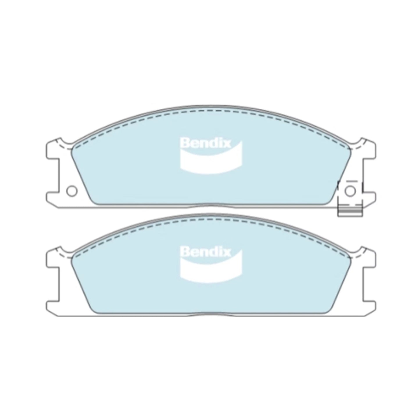4WD Front Disc Brake Pad Set for Nissan Navara D21 D22 (1992-2016)