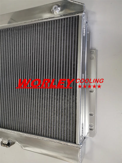 44mm Aluminum Radiator for Chevy Bel Air L6 V8 (1963-1965)