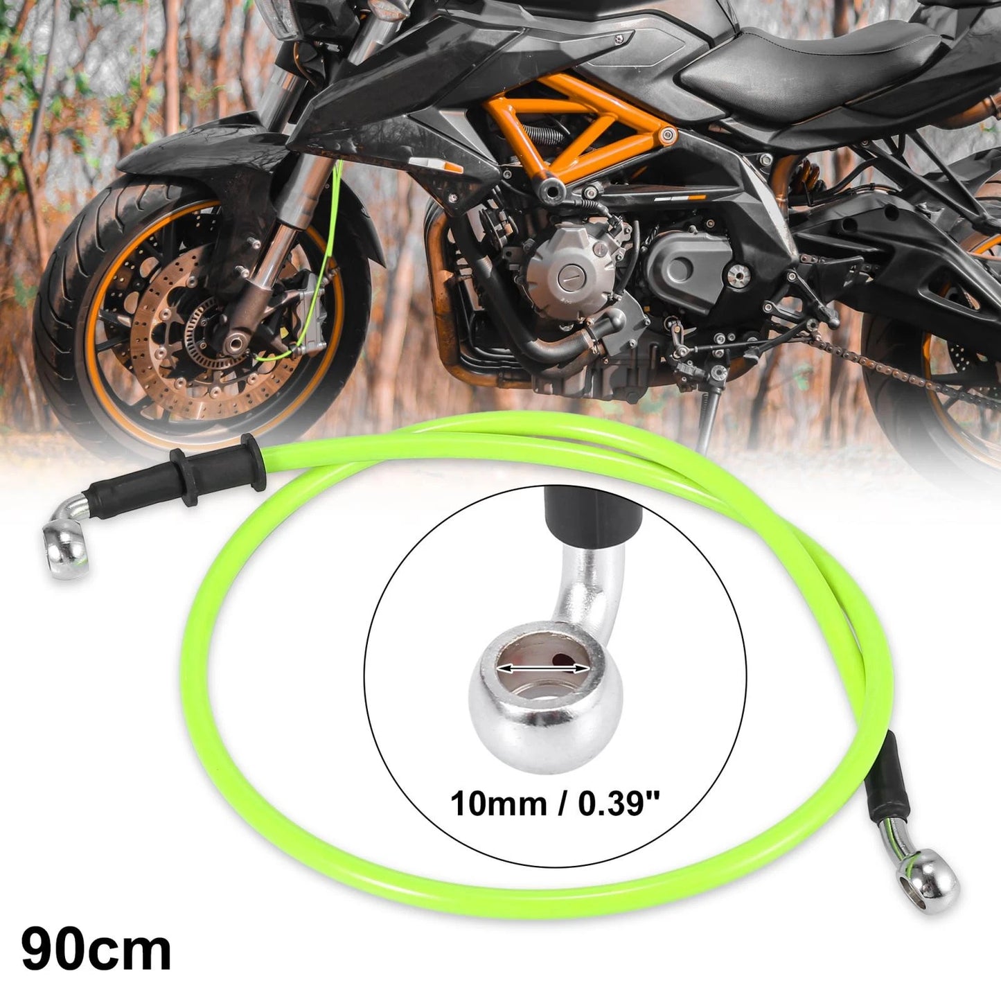 Universal 90cm Motorcycle Brake Clutch Oil Hose Line Pipe Hydraulic