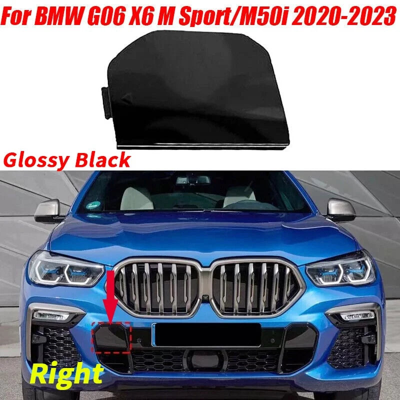 Right Bumper Tow Hook Eye Cap Cover for BMW G06 X6 M Sport/M50i (2020–2023)