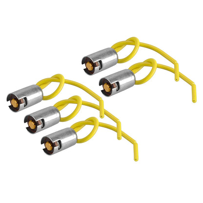 5 x BA9S Car Truck Light Bulb Sockets Holders Connectors w/ Wire