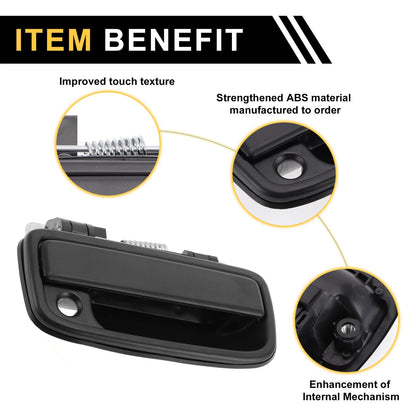 Front Right Exterior Door Handle for Toyota Tacoma (1995-2004) Black
